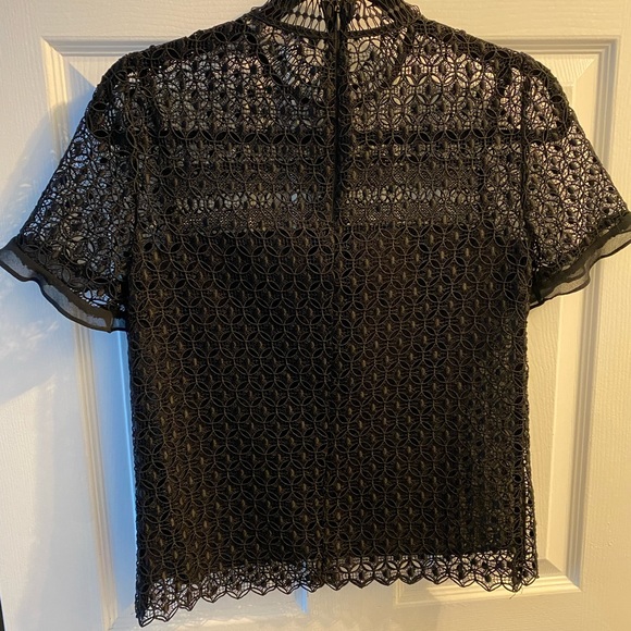 Zara Black Embroidered Top - Picture 2 of 3